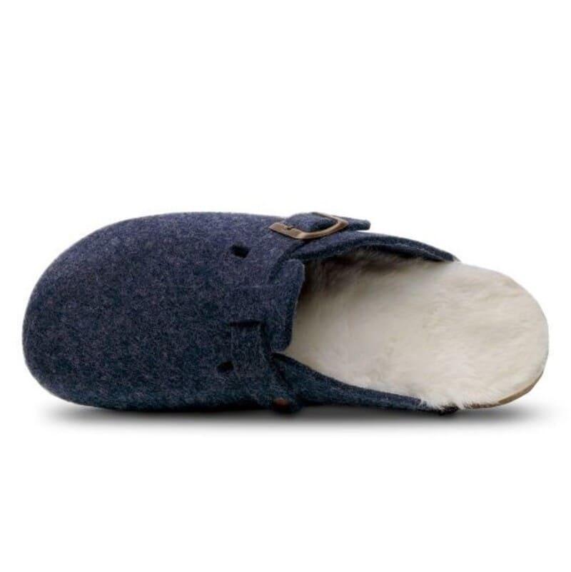 Zapatilla Zueco de Casa Cómoda Fieltro Feliz Caminar