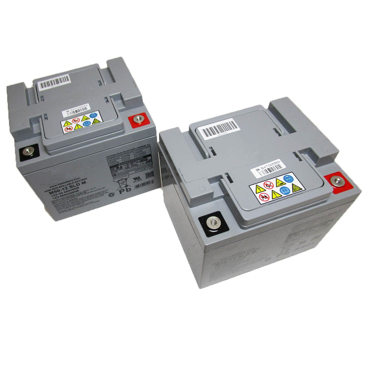 Baterías de 50 Amperios. AGM 12 V.