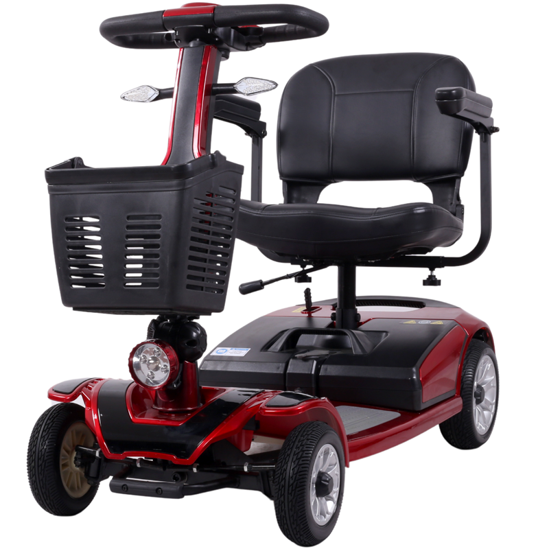 Scooter Eléctrico para Personas Mayores Batería Rojo