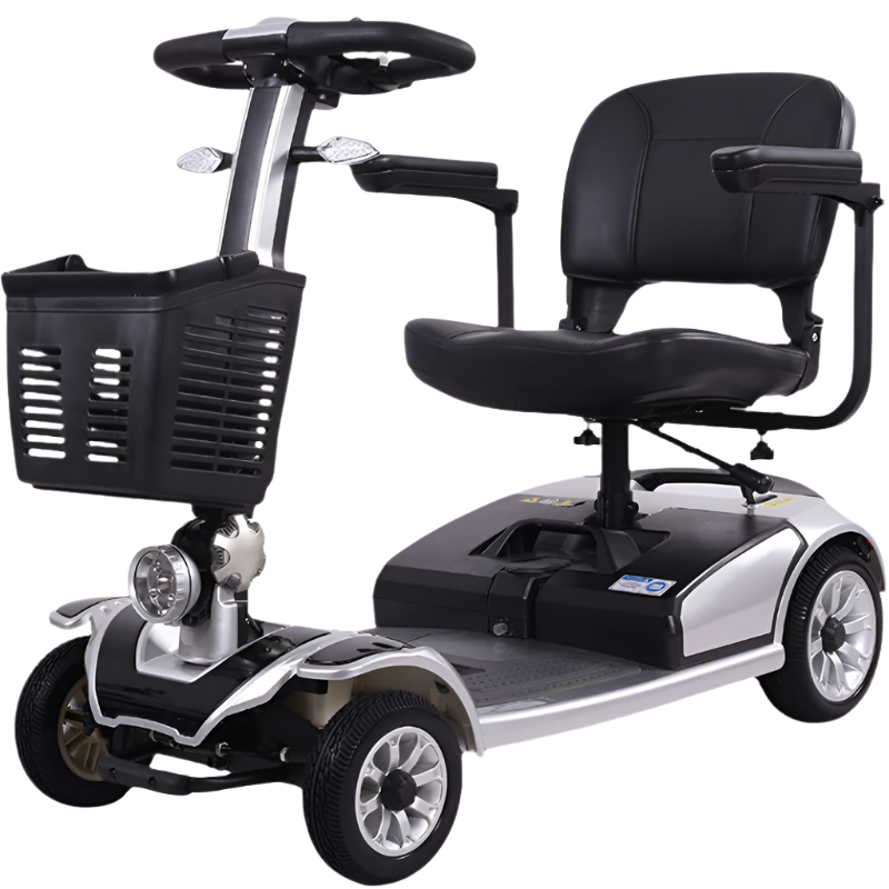 Scooter Eléctrico para Personas Mayores Plateado