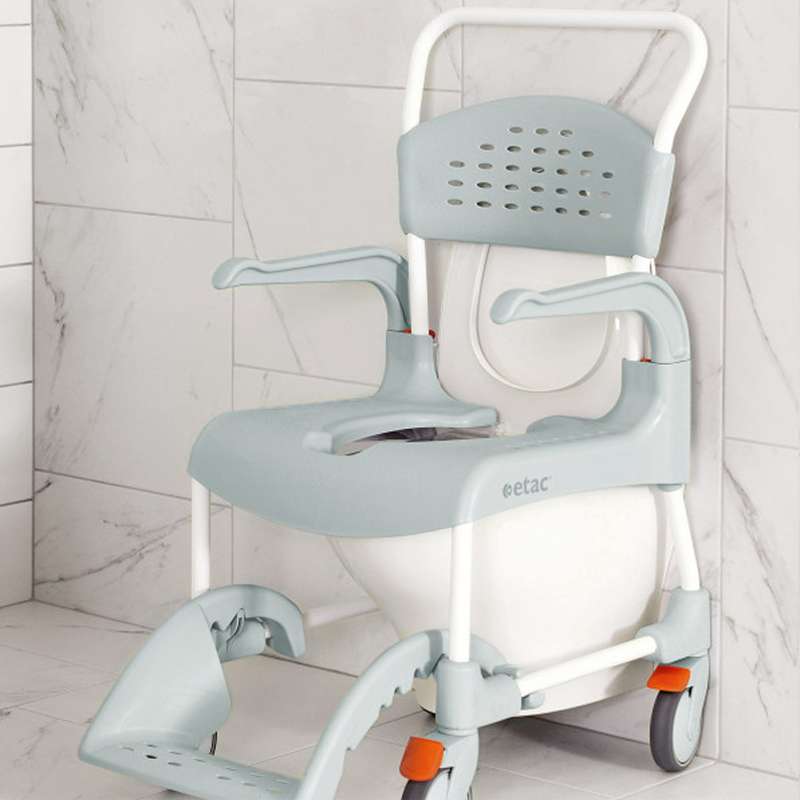Cadeira de duche e WC CLEAN com rodas Etac