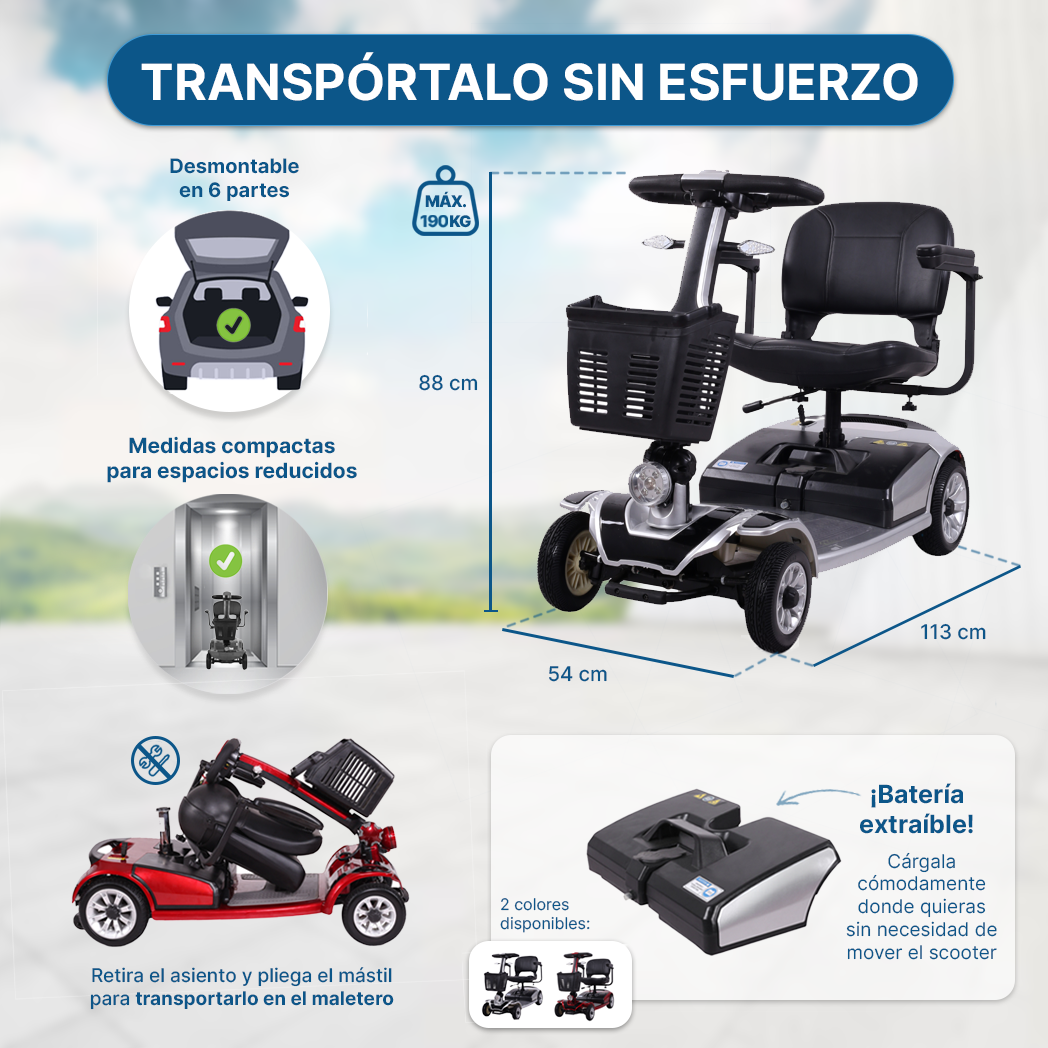 Scooter Elétrica MATE para Idosos