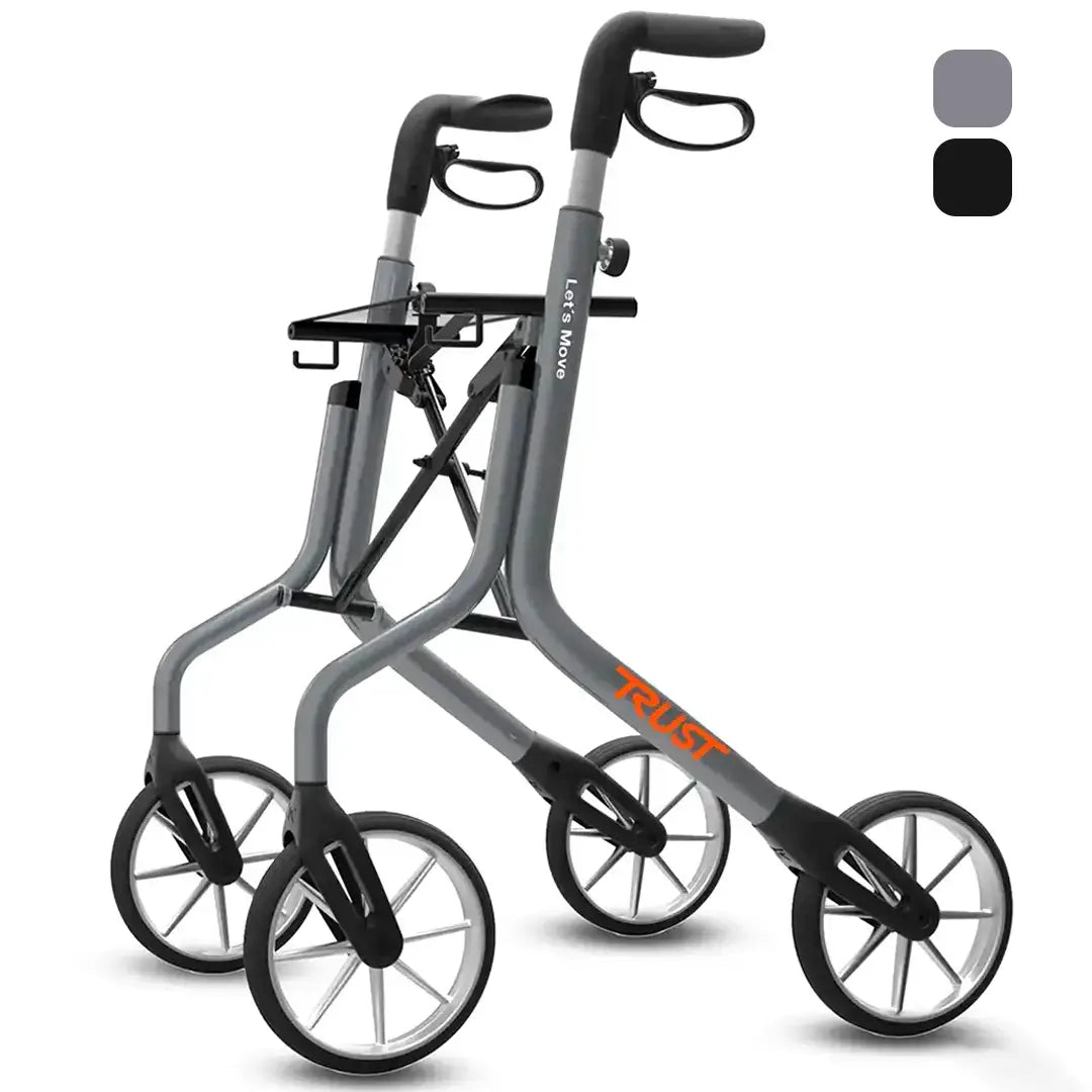 Andador con plegado en un solo movimiento para mayor facilidad de transporte dortomedical