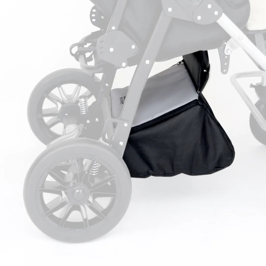 Bolsa bajo asiento para la silla ortopédica infantil Yeti que ofrece una mayor comodidad para almacenaje dortomedical