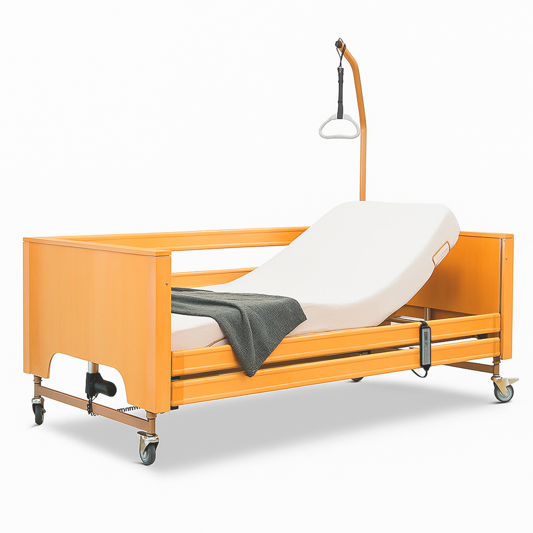 Cama Articulada com ELEVAÇÃO: Pack Trapézio + Grades + Cabeceira/Peseira. ANTARES