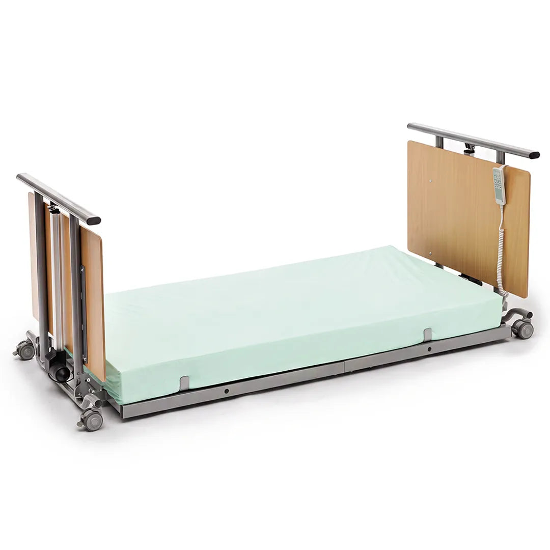 Cama articulada ultrabaja COTA 0 de 67 mm con altura regulable para mayor seguridad y comodidad dortomedical