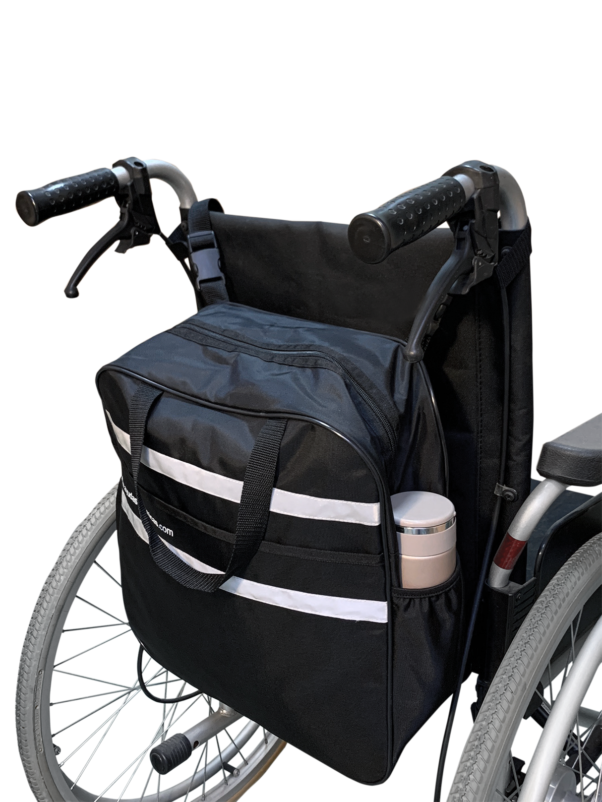 Bolsa Auxiliar Impermeável para Cadeira de Rodas Resistente 30 kg