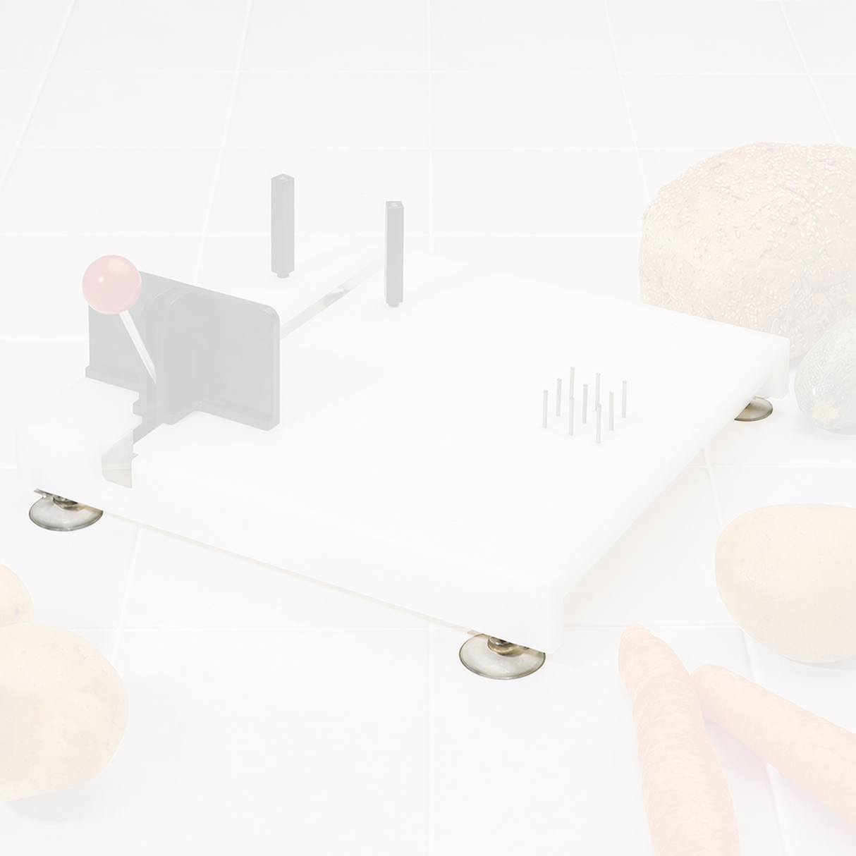 Imagen del pack de 4 ventosas compatible con tabla de cortar H5276 dortomedical