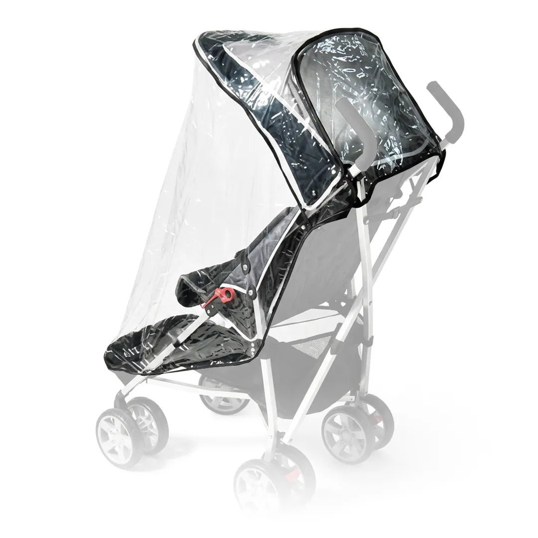Protector para silla de paseo paraguas que protege al usuario de la lluvia dortomedical