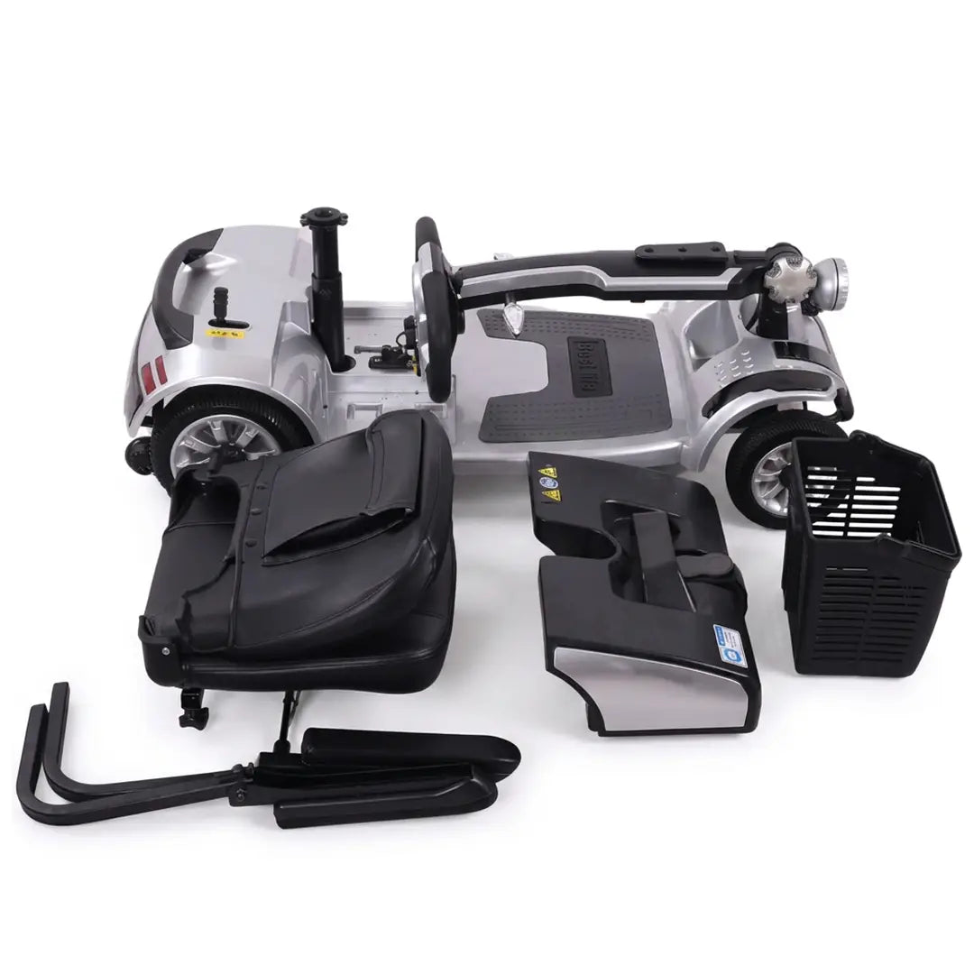 Piezas de scooter de movilidad con manillar tipo delta diseñado para una conducción menos fatigante para personas con artritis dortomedical