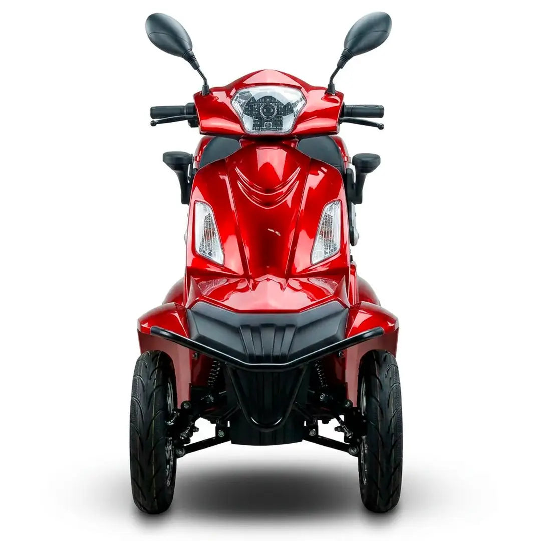 Scooter eléctrico motorizado todoterreno con altura al suelo de 18 cm para evitar obstáculos con facilidad dortomedical
