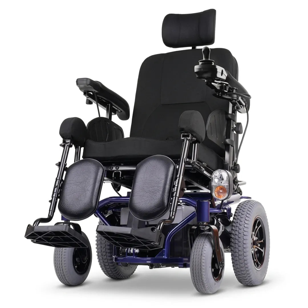 Silla eléctrica reclinable en respaldo y reposapiés Calabria 2 para mejorar el confort postural dortomedical