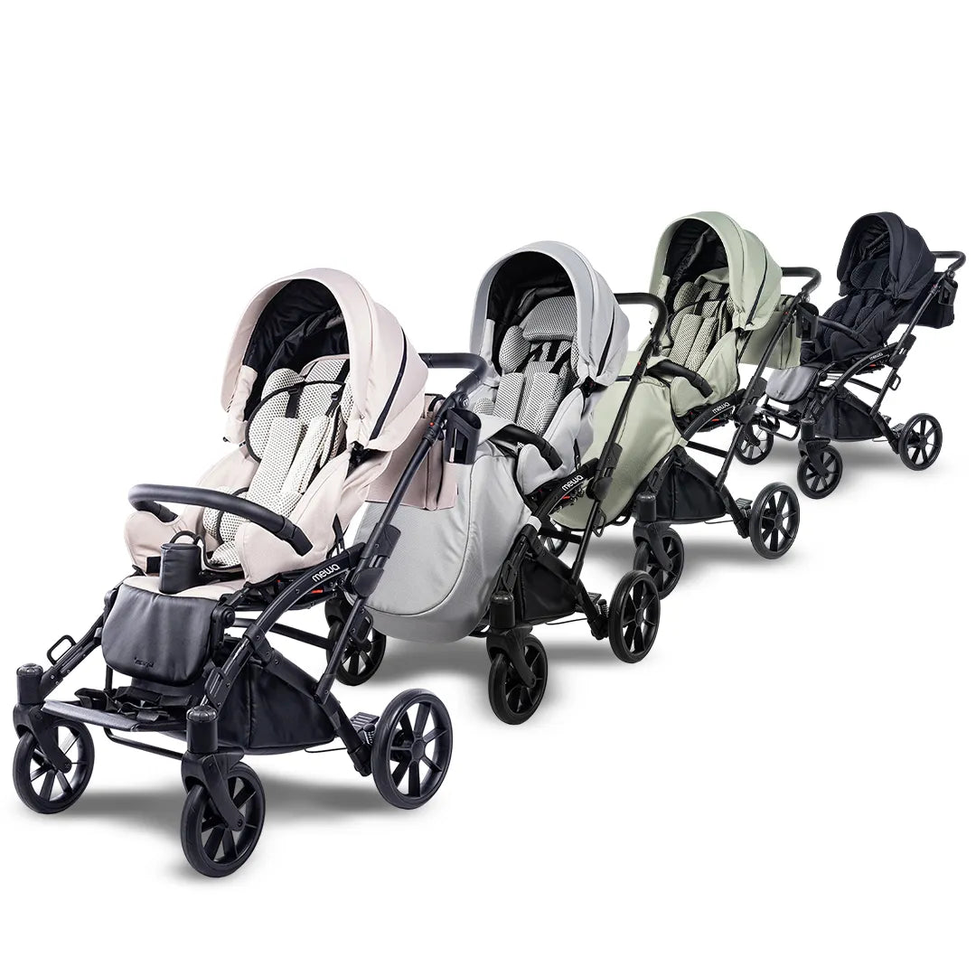 Colores disponibles de la silla PCI basculante y ajustable MEWA PRO para mejorar el confort y la postura infantil dortomedical