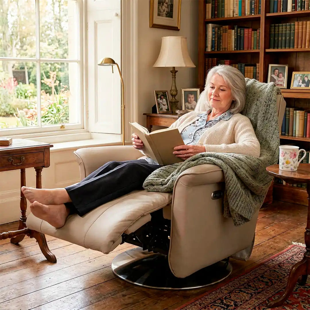 Sillón relax eléctrico con diseño elegante que ofrece un confort total dortomedical