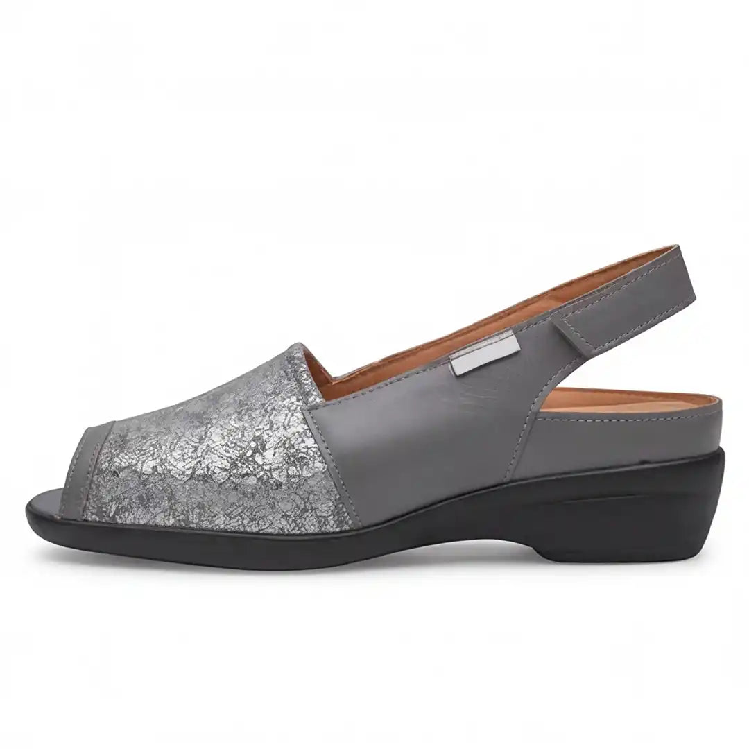 Sapatos de biqueira aberta para mulher Calzamedi
