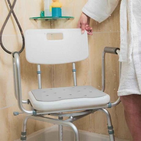 Silla de Baño Giratoria con Reposabrazos Extraíbles My Show