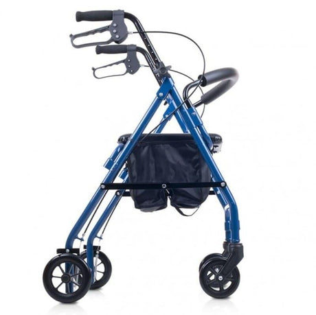 Andador Plegable de 4 Ruedas con Asiento y Cesta