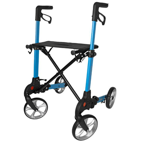 Andador Rollator Karibú PLEGABLE con Asiento y Freno de Bloqueo