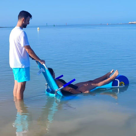 Silla de Ruedas para Playa con Reposapiés OCEANIC ENJOY