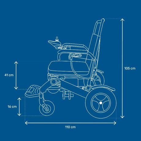 Silla Eléctrica Plegable Ligera y muy Compacta COSMO WHELL CHAIR