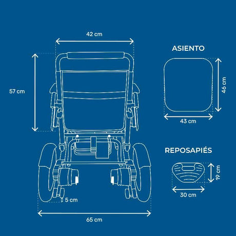 Silla Eléctrica Plegable Ligera y muy Compacta COSMO WHELL CHAIR