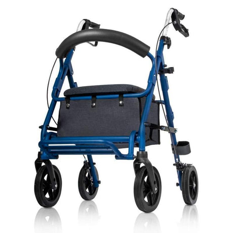 Andador Silla de Ruedas 2 en 1 con Reposapiés y Plegable