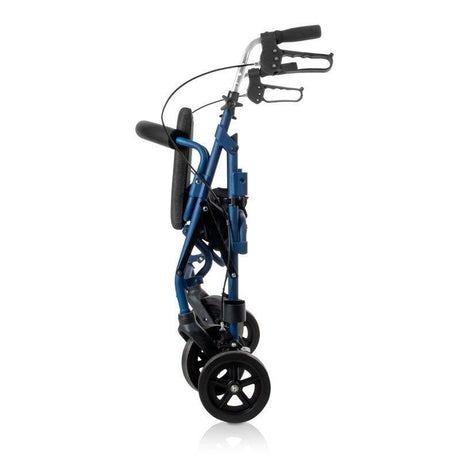 Andador Silla de Ruedas 2 en 1 con Reposapiés y Plegable
