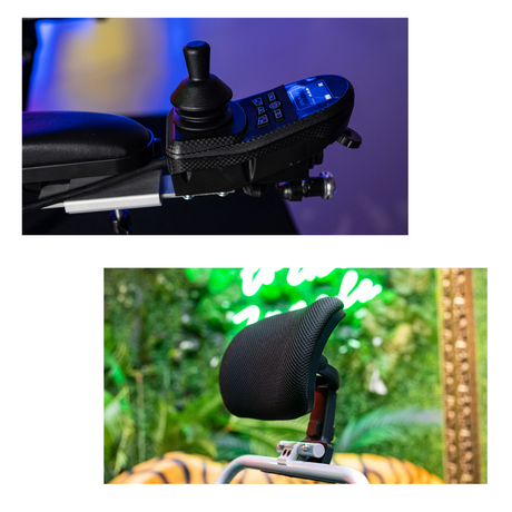Silla de Ruedas Eléctrica Plegable y Reclinable con Control Remoto