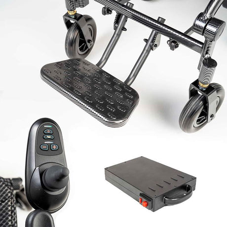 Silla de Ruedas Eléctrica Plegable con Mando a Distancia PREMIUM BAHIA