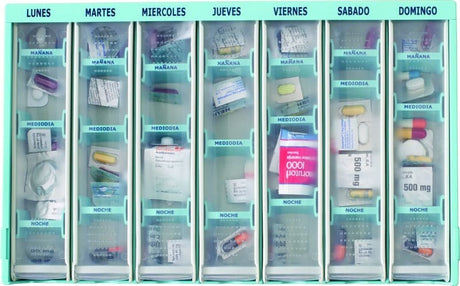 Bandeja Medicación Semanal 7 módulos 3100