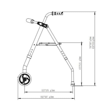Andador 2 Ruedas Alta Calidad (Resistente 135 kg)