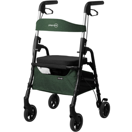 Andador Plegable con Asiento Verde