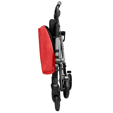 Andarilho com Assento Regulável em Altura Acolchoado + Bolsa de Compras XL
