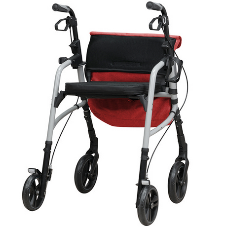 Andarilho com Assento Regulável em Altura Acolchoado + Bolsa de Compras XL