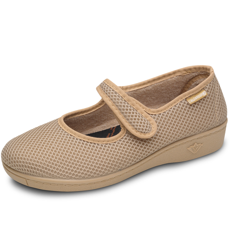 Bailarinas Rejilla Mujer Beige