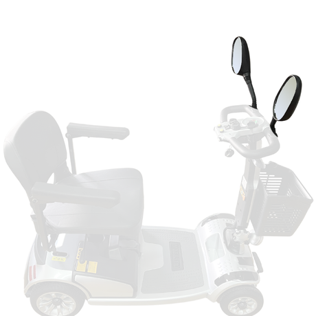 Par de Espelhos Retrovisores para Scooter Elétrico para Pessoas Idosas
