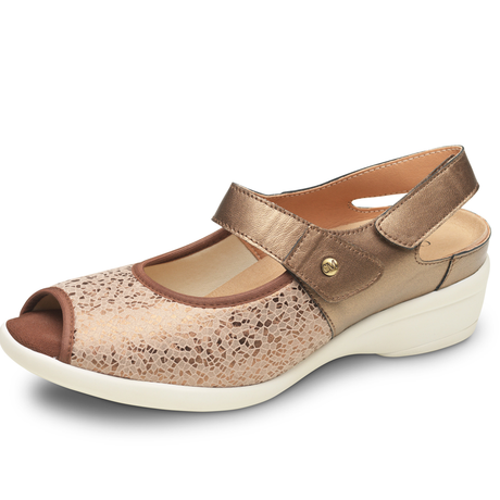 Sandalias Velcro Mujer Cobre