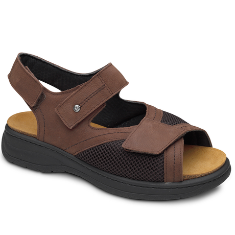 Sandálias de velcro para diabéticos Calzamedi para homens