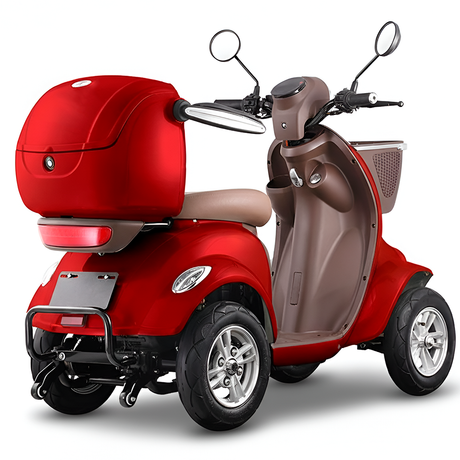 Scooter-electrico-adulto-ecomobility-xpress-rojo-trasera