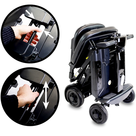 Scooter Elétrico DOBRÁVEL de 4 Rodas