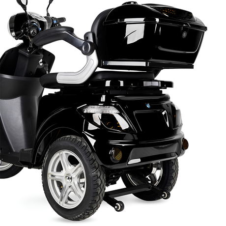 Scooter Electrica 3 Ruedas Negro Cofre