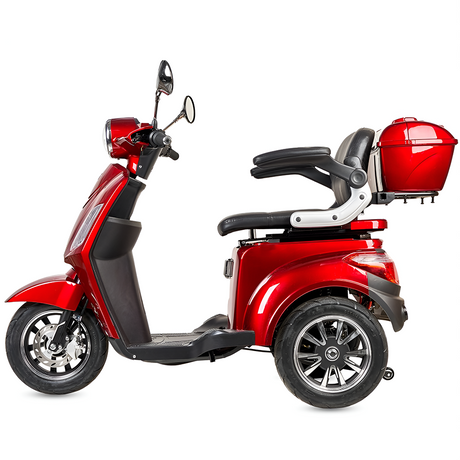 Scooter Electrica 3 Ruedas Rojo Corto