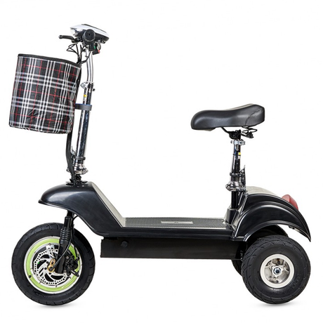 Scooter Electrico Plegable Adulto Cesta
