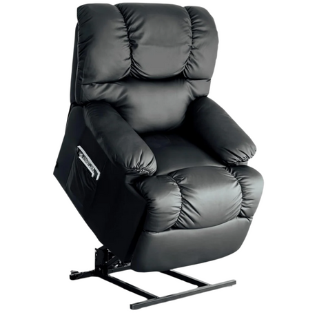 Poltrona de massagem relaxante com elevação elétrica e reclinação