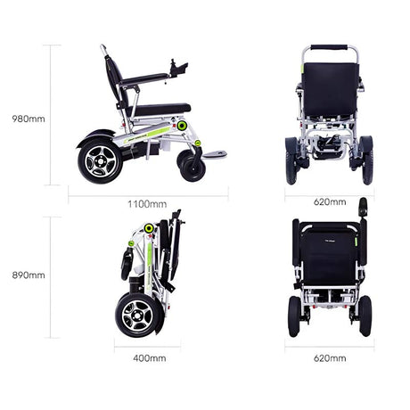 Silla Eléctrica con CONTROL REMOTO y Plegado Automático Airwheel H3T  Medidas accesibles