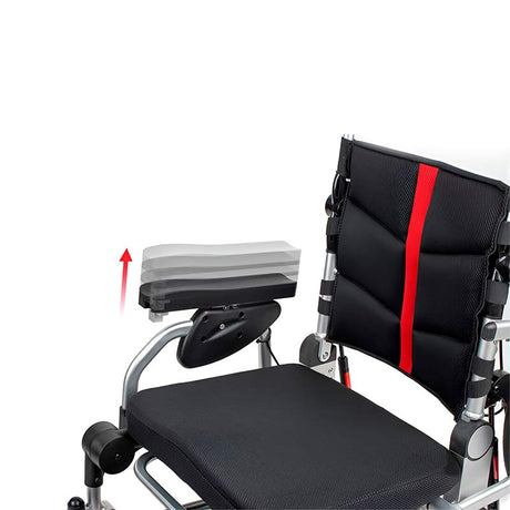Silla Eléctrica Ultra Ligera y Plegable Reposabrazos reclinables