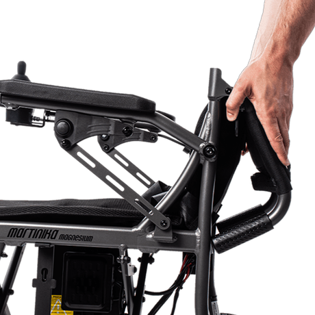 Silla Ruedas Electrica Plegable Respaldo Partido