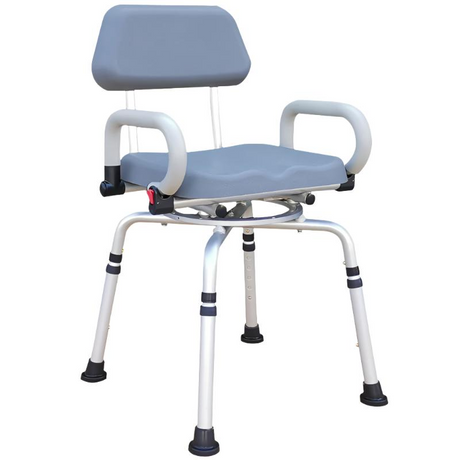 Cadeira de duche GIRATÓRIA acolchoada superleve 5,4 kg