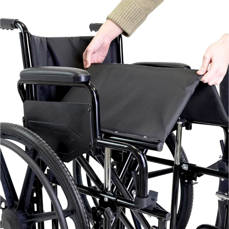 Silla de Ruedas Ancha Asiento plegable