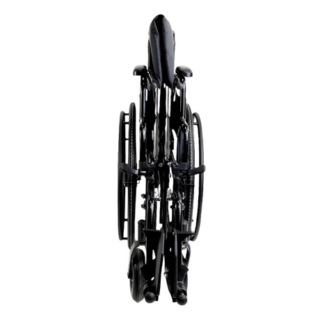 Silla de Ruedas Ancha Plegable